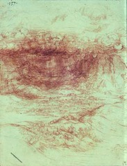 Alpine Storm Drawing by Leonardo Da Vinci 
1500