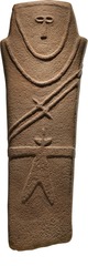 Anthropomorphic stele. Arabian Peninsula. fourth millennium bce sandstone
