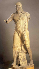 Apollo from Veii, 510 BC, terra-cotta,Etruscan Art