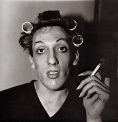 Arbus
YOUNG MAN IN CURLERS AT HOME ON W 20th STREET
1966
