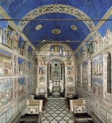 Arena Scrovegni chapel. Pudua, Italy. Unknown architect. Giotto...artist. chapel: c. 1303 : fresco: 1305.