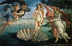 Birth of Venus by Sandro Botticelli,
1484-1486