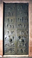 Bishop Bernward Doors,1015,bronze,Ottonian Art