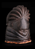 Bundu mask, Sande Society. Mende peoples. west African forests. 19th to 20th century ce. wood, cloth, and fiber