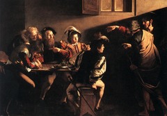 Calling of Saint Matthew, Caravaggio, 1597-1601, San Luigi dei Francesi, Rome,Italian Baroque Art