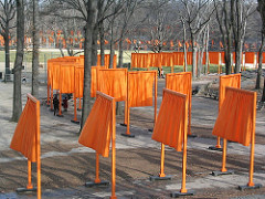 Christo and Jeanne-Claude; The gates; NYC; 1979-2005; mixed-media installation
