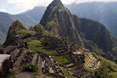 City of Machu Picchu 
Central highlands, Peru. Inka. c. 1450-1540 C.E. Granite (architectural complex)
 The site contains housing for elites, retainers, and maintenance staff, religious shrines, fountains, and terraces, as well as carved rock outcrops, a signature element of Inka art.