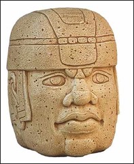 Colossal Head,900-400BC,basalt,Olmec Art