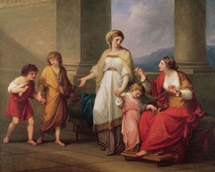 Cornelia, Mother of the Gracchi by Angelica Kauffman, 1785