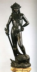 David by Donatello 
From the Palazzo Medici in Florence, Italy. 
Original bronze
1440-1460