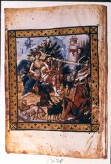 David Composing the Psalms from the Paris Psalter,c.950-970,temperea on vellum,Byzantine Art
