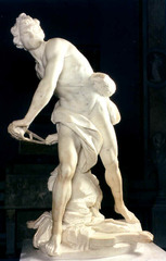 David, Gianlorenzo Bernini, 1623, Borghese Gallery, Rome,Italian Baroque Art