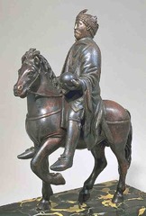 Equestarian Statue of a Carolingian Ruler,9th century,bronze,Carolingian Art