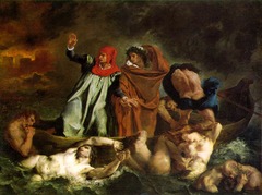 Eugène Delacroix, Dante and Virgil, 1822