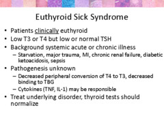 #euthyroid sick syndrome