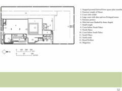 Figure 3-6 Plan (top) and restored view (bottom) of the mortuary precinct of Djoser, Saqqara, Egypt, Third Dynasty, ca. 2630-2611 BCE. (Predynastic)