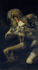 Francisco Goya, Saturn Devouring One of his Children, 1820-23