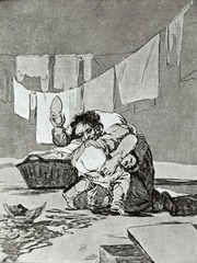 Francisco Goya, Someone Broke the Pitcher! (from Los Caprichos, no. 25), 1797-98