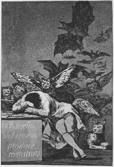 Francisco Goya, The Sleep of Reason Produces Monsters (from Los Caprichos, no. 25), 1797-98
