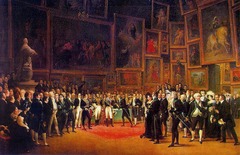 François-Joseph Heim, Charles X Distributing Prizes after the Salon of 1824, 1825