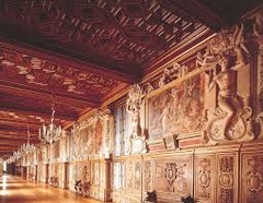 *Gallery of King Francis I*
*Rosso Fiorentino and Francesco Primaticcio*
Fontainebleau, France
1530-1540
Sculpture and painting
16th Century French

Abrupt changes in scale and texture. Mannerist. Francis's Palace. School of Fontainebleau.