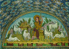 Good Shepherd mosaic from the Mausoleum of Galla Placidia,425, Early Christian Art