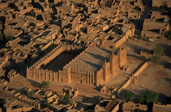 Great Mosque of Djenne. Mali. Founded c. 1200 C.E.; rebuilt 1906-1907. Adobe.