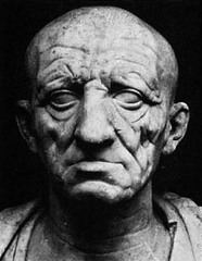 Head of a Roman patrician. Republican Roman. c. 75-50 bce. Marble