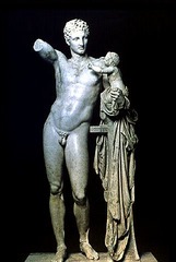 Hermes and Dionysus
(PRAXITELES?)
(Late Classical)

(Greece)