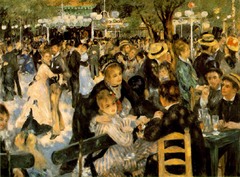 Le Moulin de la Galette
c. 1876
Artist: Renoir
Period: Impressionism
People go about their business they do not pose.