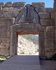 Lion Gate
c. 1300 BCE
Culture: Mycenaean
Post and lintel architecture, built for defensive purposes.