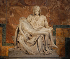 Michelangelo 
Pieta 1498-1500 marble 
Saint Peter's Vatican Rome