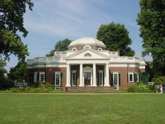 Monticello
c. 1770
Artist: Thomas Jefferson
Period: Neoclassical
Means little mountain in Italian. Inspired by Greek and roman buildings.