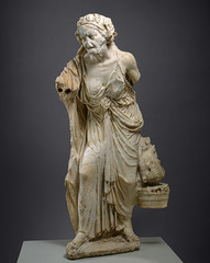 Name: Old Market Woman

Date: 100 BCE (Hellenistic)

Medium: Marble

Location: Greece

Artist: Unknown

Form:

Function:

Content: Old woman carrying baskets from the market

Context: Hellenistic art deviated from the usual perfect canon of Classical art, so more veristic art like this was made.