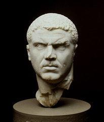 Name: Portrait of Caracalla

Date: 215 CE (Empire)

Medium: Marble

Location: Roman Empire

Artist: Unknown

Form: Veristic, physical likeness as well as a character portrayal

Function: IDK

Content: Caracalla is scowling: hard nose, suspicious and stern

Context: He was a harsh ruler.