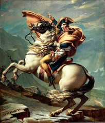 Napolean Crossing the Alps by Jacques-Louis David, 1800-1801
