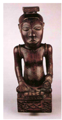 Ndop of King Mishe. Kuba peoples. Republic of Congo. 1760-1780 ce. wood