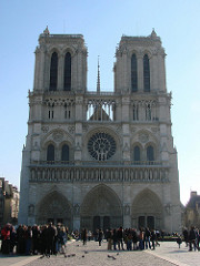 Notre Dame, cult of the virgin. Paris, France.c. 1180-1200.On the island in the Seine River called the Île-de-la-Cité. Sexpartite vaults cover nave. Four stories. Instead of triforium over gallery has. stained-glass oculi. oculus: small round window.Opens up wall below clerestory lancets. Windows on two of the four stories, less masonry.Has similar details as St. Denis. no transpet not the cross shape. early gothic art.