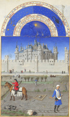 October from Les Très Riches Heures du Duc de Berry by the Limburg Brothers , 1413-1416