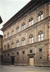Palazzo Rucellai. Florence, Italy. Alberti. 1450 masonry