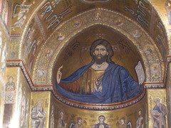 Pantocrator,1180-1190,mosaic,Byzantine Art