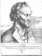 *Phillipp Melanchthon*
*Albrecht Dürer*
1526
Engraving 
16th Century Northern European 

Melanchthon is famous for reforming the education system in Germany. Tries to capture character. Refers to his intellect. Theory that eye is a window into the soul.