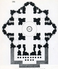 Plan for St. Peters by Michelangelo