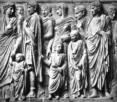 Procession from the Ara Pacis, 13-9 BCE, marble,Early Imperial Roman Art