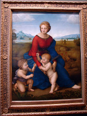 Raphael 
Madonna in the Meadow 1505- 1506
Oil on wood 
Vienna