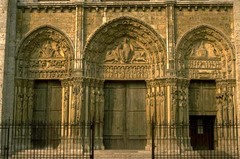 Royal Portals,1145-1155,Cathedral,Chartres,France,Gothic Art