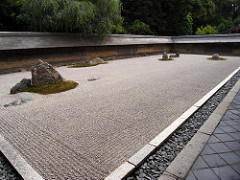 Ryoan-ji. Kyoto, Japan. Muromachi Period, Japan 1480 ce. 18th century. rock garden