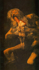 Saturn Devouring One of His Children, Francisco de Goya, Prado, Madrid,Spanish Romanticism