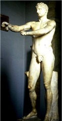 Scraper, Lyssipos, 330 BC, marble, Greek Classical