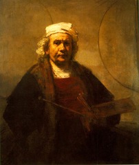 Self-Portrait
c. 1660
Artist: Rembrandt
Period: Baroque
Rembrandt did many self portraits revealing the psychological tension.